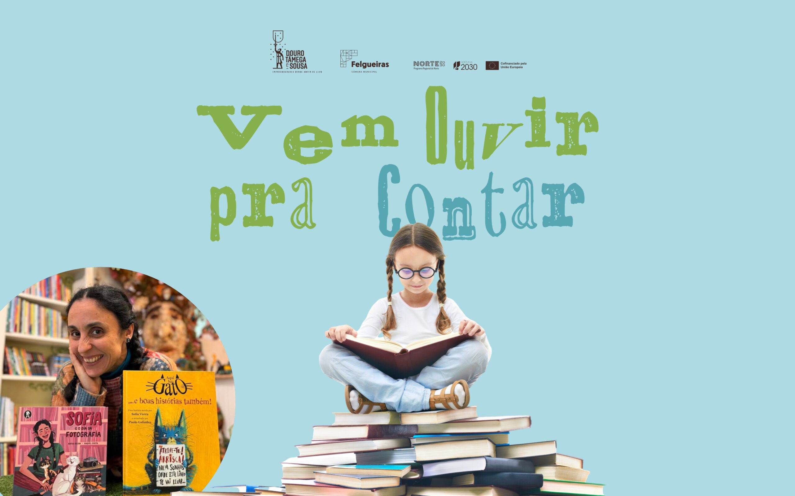 Atividade “Vem ouvir pra contar - Especial Autores”, com a presença de Sofia Vieira, na Biblioteca e Arquivo Municipal de Felgueiras