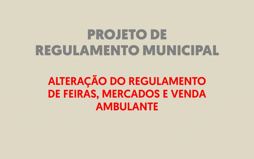 Banner para Projeto de Regulamento Municipal