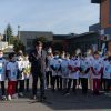 Presidente da Câmara de Felgueiras acompanhado por dezenas de alunos
