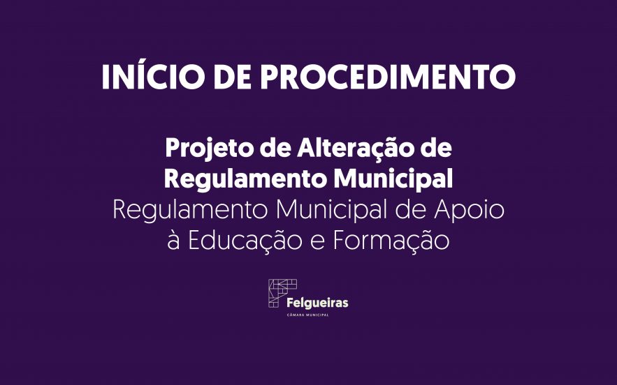 PROJETO DE ALTERAÇÃO DE REGULAMENTO MUNICIPAL