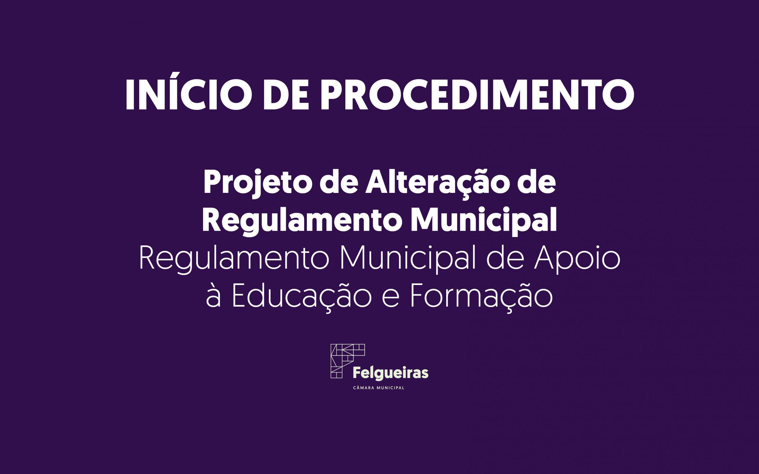 PROJETO DE ALTERAÇÃO DE REGULAMENTO MUNICIPAL