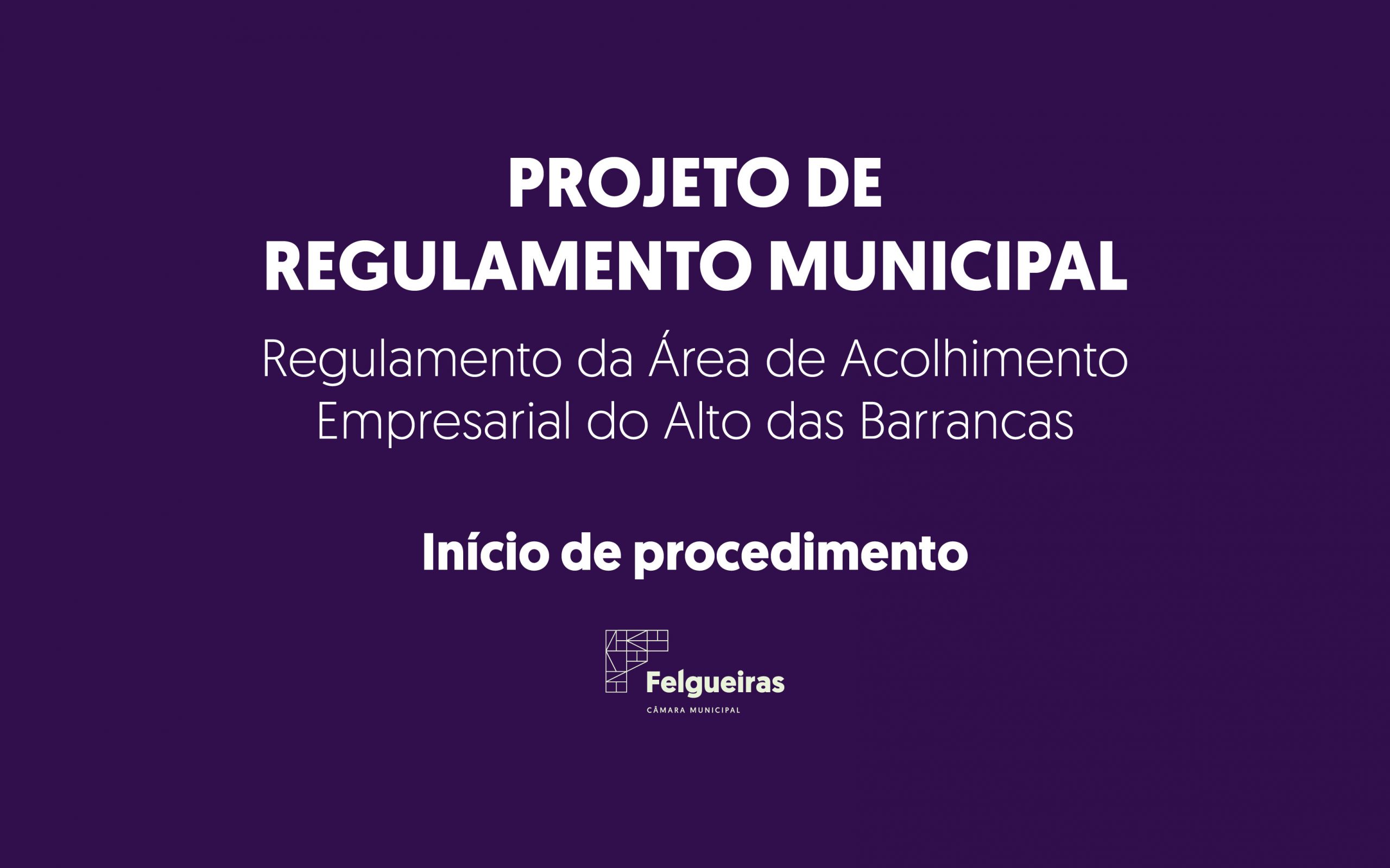 Regulamento da Área de Acolhimento Empresarial do Alto das Barrancas