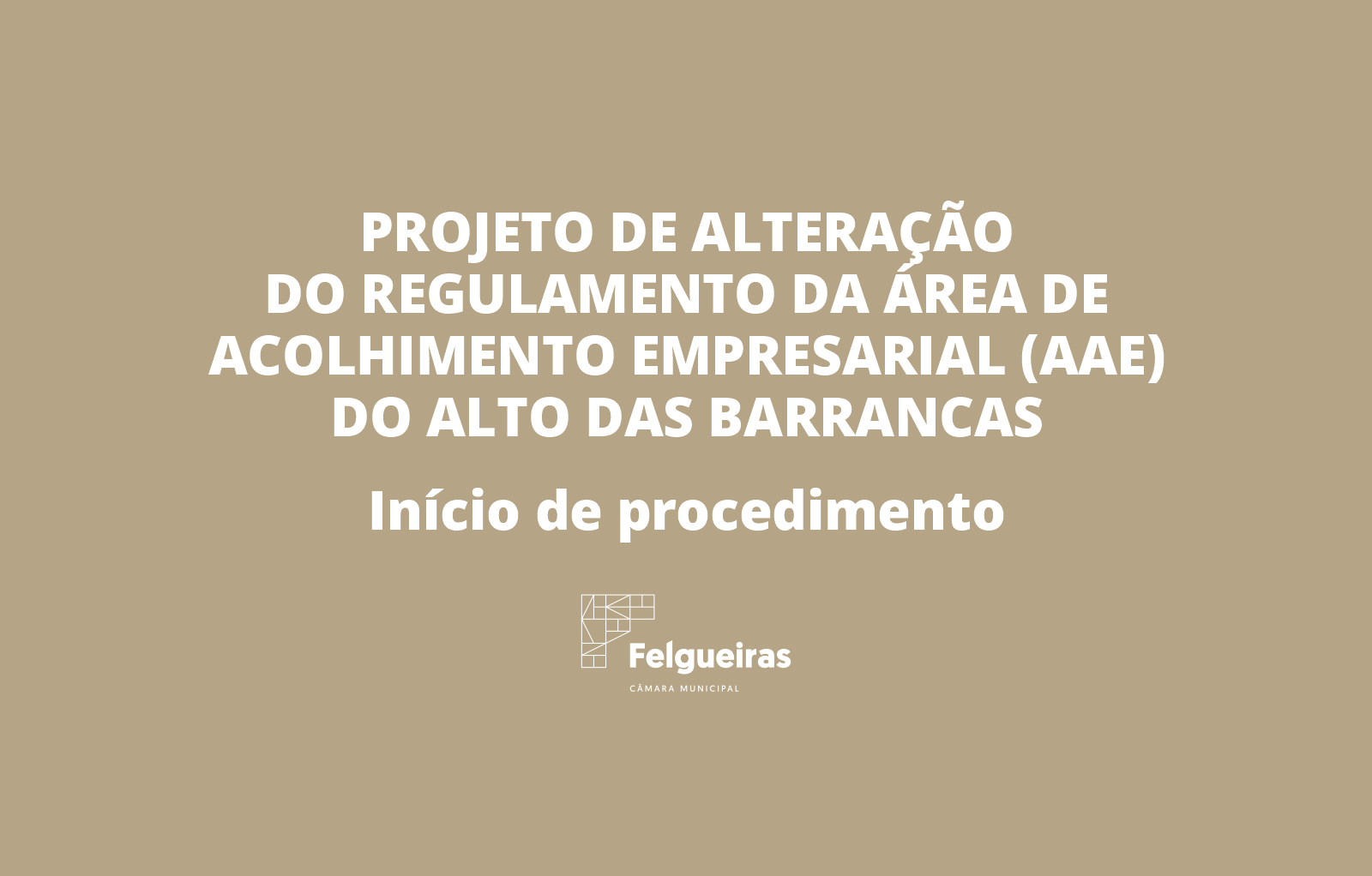 Alteracao ao Regulamento - Alto das Barrancas - Inicio de Procedimento