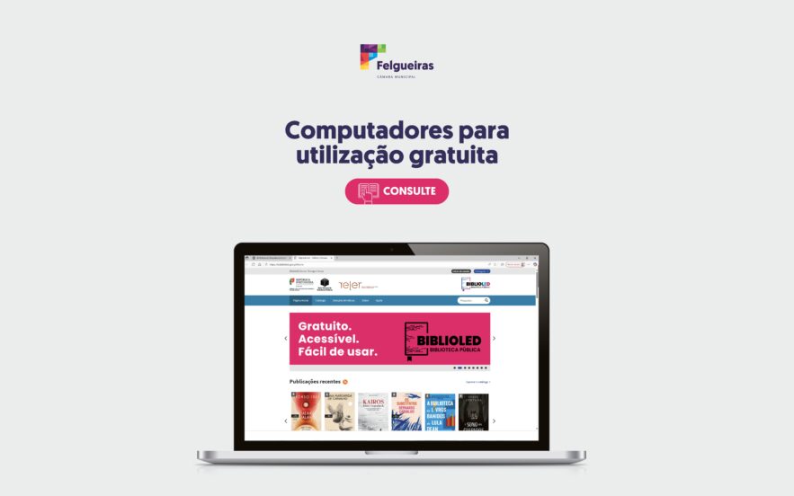 Felgueiras disponibiliza novos computadores para os frequentadores das Bibliotecas Municipais