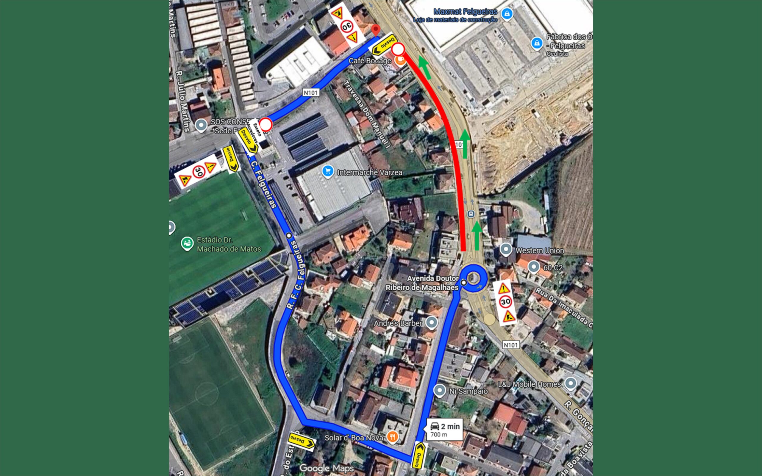 Requalificação da Av. Dr. Ribeiro Magalhães - condicionamento de trânsito