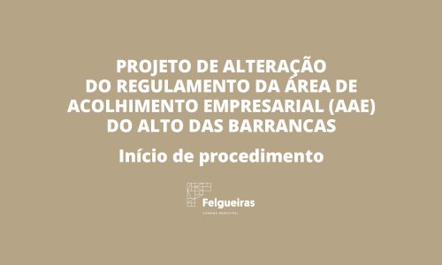 Alteracao ao Regulamento - Alto das Barrancas - Inicio de Procedimento
